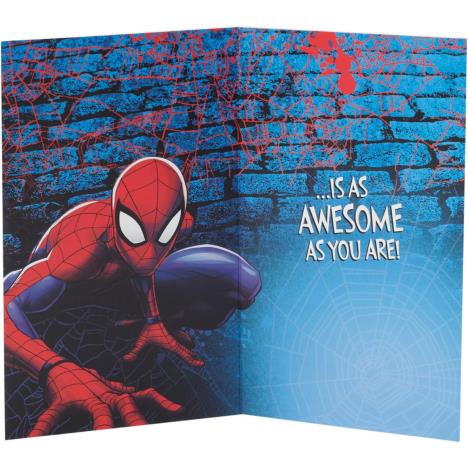Brilliant Nephew Marvel Spiderman Birthday Card Extra Image 1